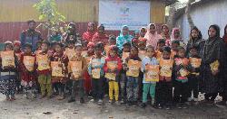 গংগাচড়ায় বসুন্ধরা শুভসংঘ স্কুলের শিক্ষার্থীদের মাঝে বই বিতরণ