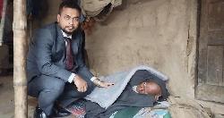 দৈনিক জবাবদিহিতে সংবাদ প্রকাশের পর শতবর্ষী রহিম বাদশার পাশে ইউএনও