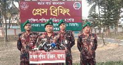 বেনাপোলে সীমান্তে সুরক্ষা ও অবৈধ অস্ত্র ঠেকাতে বিজিবির সংবাদ সম্মেলন