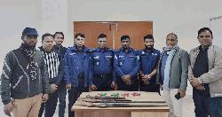 কোম্পানীগঞ্জে ৩টি আগ্নেয়াস্ত্র ও ২০ রাউন্ড কার্তুজ উদ্ধার