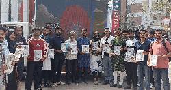 নারায়ণগঞ্জে গণভোটে ‘হ্যাঁ’-এর পক্ষে প্রচারণায় ক্যারাভ্যান
