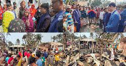 গুরুদাসপুরে ভয়াবহ অগ্নিকাণ্ডে নারী ও শিশুর মৃত্যু, আহত-৩
