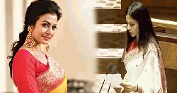 পার্লামেন্টে বাংলায় শপথ নিলেন কোয়েল মল্লিক