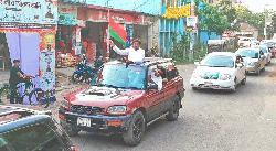 ৫০ গাড়ির শোডাউন: গুরুদাসপুরের ছাত্রদল নেতা মাসুদ রানাকে অব্যাহতি