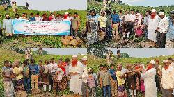 গুরুদাসপুরে খাল খনন, সড়ক উন্নয়ন ও পাইপলাইন নির্মাণ কাজের উদ্বোধন