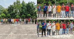 ক্যাম্পাসে ছাত্র সংগঠনগুলোর সহিংসতার প্রতিবাদে বৈছাআ'র লাল কার্ড প্রদর্শন