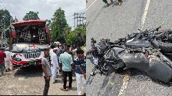 গোপালগঞ্জে যাত্রীবাহী বাস ও মোটরসাইকেলের মুখোমুখি সংঘর্ষে নিহত ৫ আহত ২০