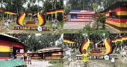 বিশ্বকাপ উন্মাদনায় জার্মানির রঙে রাঙানো প্রবাসীর বাড়ি