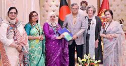 রাষ্ট্রপতির সঙ্গে ইন্টারন্যাশনাল ইনার হুইল প্রেসিডেন্টের সৌজন্য সাক্ষাৎ