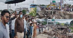 নবীনগরে রাস্তার দুপাশ দখল করে গড়ে ওঠা কয়েক শতাদিক অবৈধ স্থাপনা উচ্ছেদ