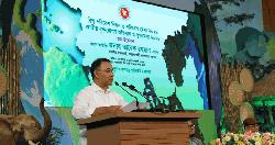 সরকারি অনুষ্ঠানে প্রধানমন্ত্রীর ছবি ব্যবহার না করার নির্দেশনার প্রতিফলন বৃক্ষমেলা উদ্বোধনী আয়োজনে