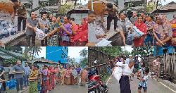 বান্দরবানে ১৪৫ বন্যার্ত পরিবার পেল সাবেক মেজর ওয়াংটিংয়ের ত্রাণ