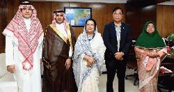 বিমান পরিবহন ও পর্যটন মন্ত্রীর সঙ্গে সৌদি রাষ্ট্রদূতের সৌজন্য সাক্ষাৎ