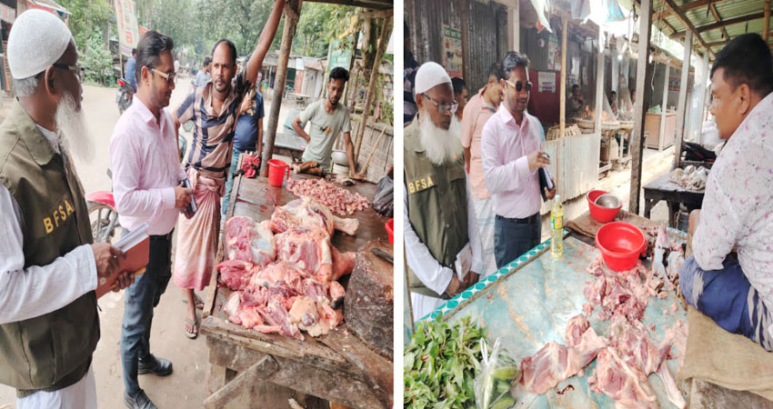 দেবীগঞ্জে পশুর স্বাস্থ্য সনদ ও নিরাপদ মাংস সরবরাহ নিশ্চিতে মাঠে নেমেছে প্রাণী সম্পদ দপ্তর