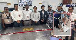 শাহজালাল বিমানবন্দরে ফলের ক্যারেট থেকে ১৬ কেজি স্বর্ণের বার জব্দ
