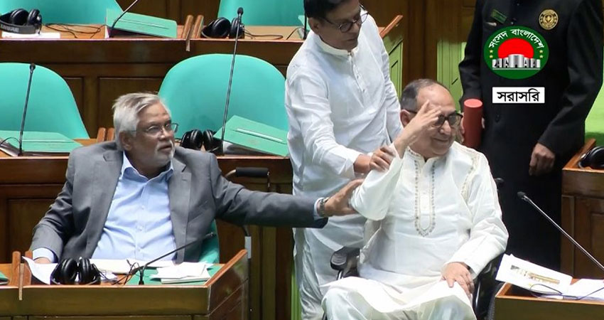 ত্রয়োদশ জাতীয় সংসদের অধিবেশনে প্রথমবারের মতো মির্জা আব্বাস