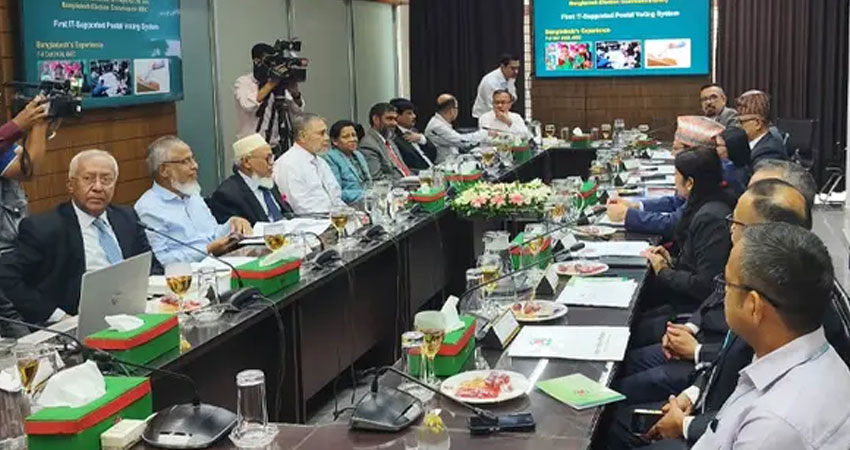 প্রবাসীদের ভোটাধিকার: বাংলাদেশের অভিজ্ঞতা জানতে ঢাকায় নেপালের ইসি