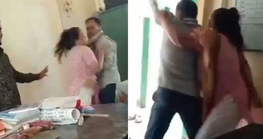 ফুলবাড়ীয়ায় স্কুল অফিসে প্রধান শিক্ষক ও শিক্ষিকার মারামারি, ভিডিও ভাইরাল